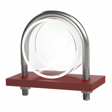 Опора неподвижная хомутовая бескорпусная для тепловых сетей исп. А Ст20 25 мм ОСТ 36-146-88 0,1 кг