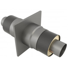 Опора неподвижная щитовая в оцинкованной ППУ изоляции для тепловых сетей 09Г2С 32х140х255х2000 мм ГОСТ 30732-2006 19 кг