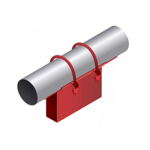 Опора неподвижная приварная корпусная для тепловых сетей исп. Б12 / БС12 ВСт3 820х300х340х100 мм ОСТ 36-146-88 20,5 кг