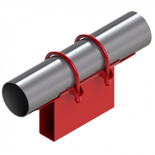 Опора неподвижная хомутовая корпусная для тепловых сетей исп. А22 / АС22 09Г2С 530х300х340х153 мм ОСТ 36-146-88 47,3 кг