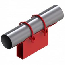 Опора неподвижная хомутовая корпусная для тепловых сетей исп. А12 / АС12 ВСт3 219х200х340х109 мм ОСТ 36-146-88 16,8 кг