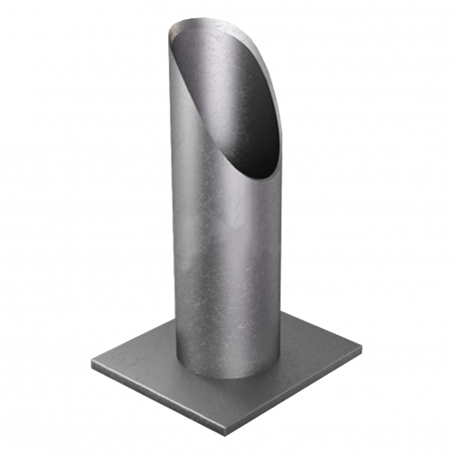 Опора неподвижная трубчатая с круто изогнутыми отводами для тепловых сетей исп. А2 09Г2С 76х150 мм ОСТ 36-146-88 1,8 кг