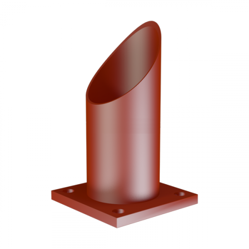 Опора неподвижная трубчатая для тепловых сетей исп. Б2 Ст20 325х150 мм ОСТ 36-146-88 6,1 кг