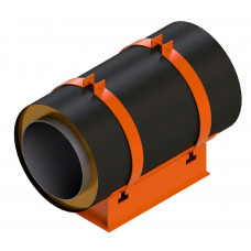 Опора скользящая хомутовая для труб в ППУ изоляции 313.ТС-008.010 76х140 мм Серия 313.ТС-008.000