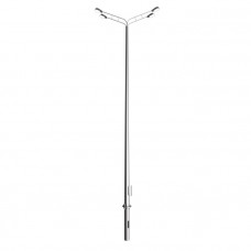 Опора освещения силовая граненая прямостоечная ОСГКп-0,4(90)-9,0/11,5-02-Ц 09Г2С 90х262,5х9 мм