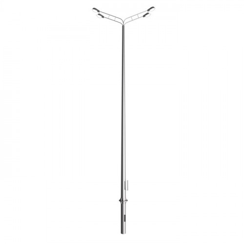 Опора освещения силовая граненая прямостоечная СПГ-1300-9,0/11,5-02-Ц 09Г2С 150х396х9 мм