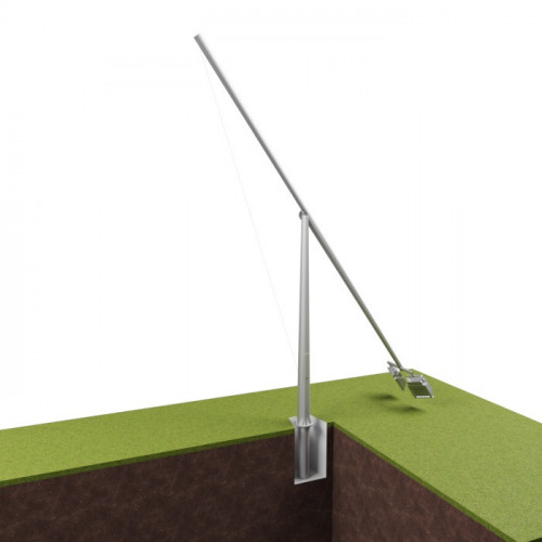 Опора освещения складывающаяся граненая фланцевая круглая ОГКС-10 Ст3сп5 68х166х10 мм в Краснодаре

